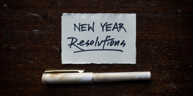 Resolutions at the coming of a New Year
